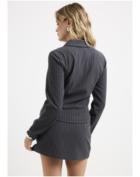 Alice In The Eve - Anna Pinstripe Zip Jacket