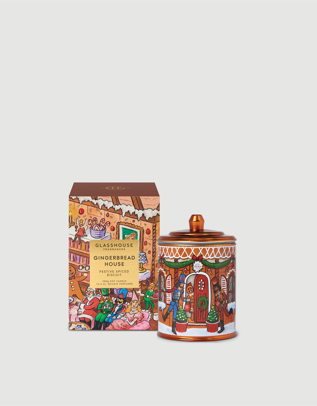 Glasshouse Fragrances - Gingerbread House 380g Soy Candle