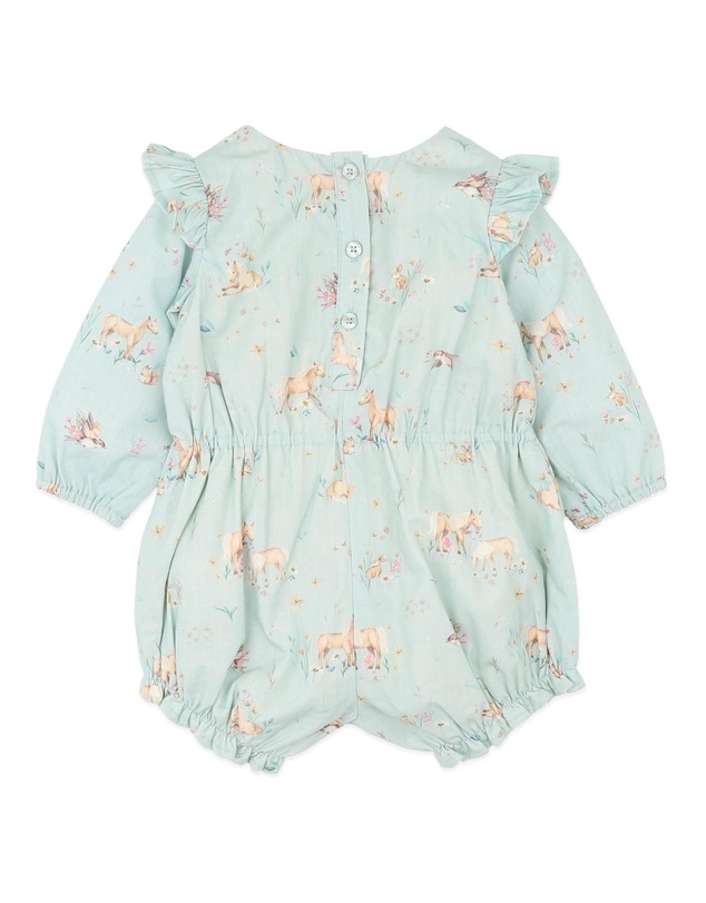 Bebe by Minihaha - Winnie LS Woven Romper - Babies