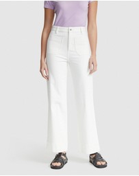 Oxford - Alexa Patch Pocket Wide Leg Jeans