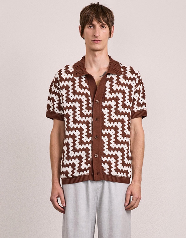 Frescobol Carioca - Pinto Cotton Crochet SS Cardigan