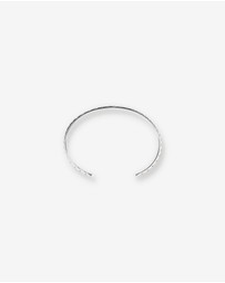 Michael Hill - Men's Link Pattern Textured Cuff Bangle in Sterling Silver