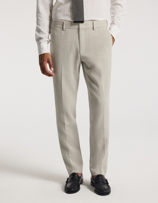 Calibre - Slim Textured Wool Pants Neutral