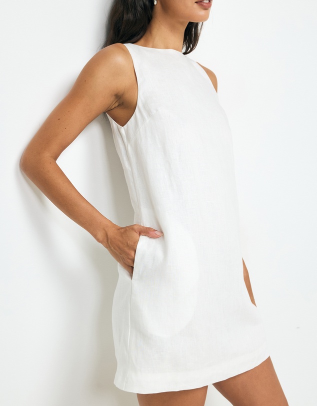 AERE - Zaya Linen Mini Dress