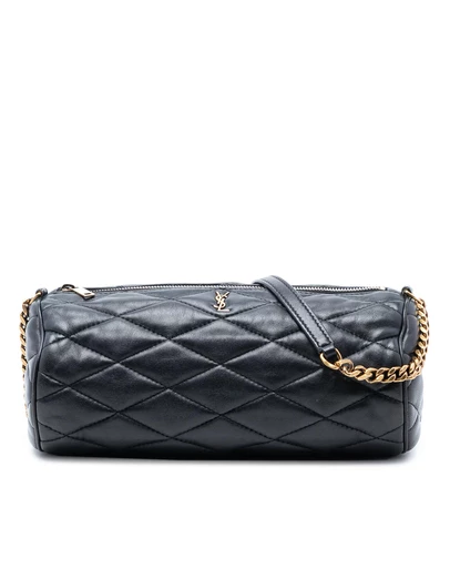 Pre-Loved by Azura Reborn - Pre-Loved Small Quilted Lambskin Sade Tube Bag