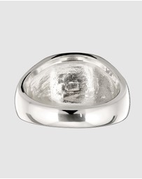 Kuzzoi - ICONIC EXCLUSIVE - Ring Men Signet Bicolor 925 Sterling Silver Gold-Plated