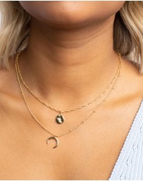 Lovisa - Gold Plated Brass Celestial Layered Necklace