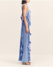 Shona Joy - Rio Draped Ruffle Maxi Dress