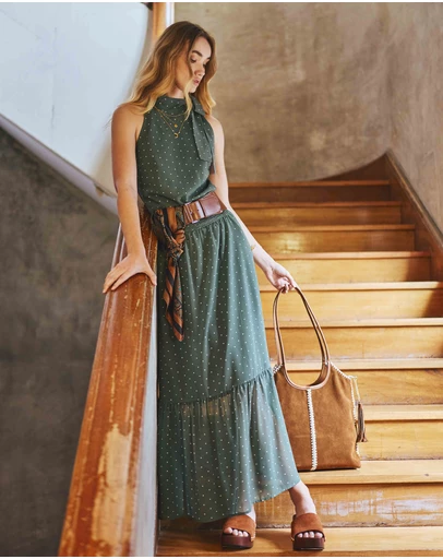 Belle & Bloom - Let It Flow Tiered Maxi Skirt