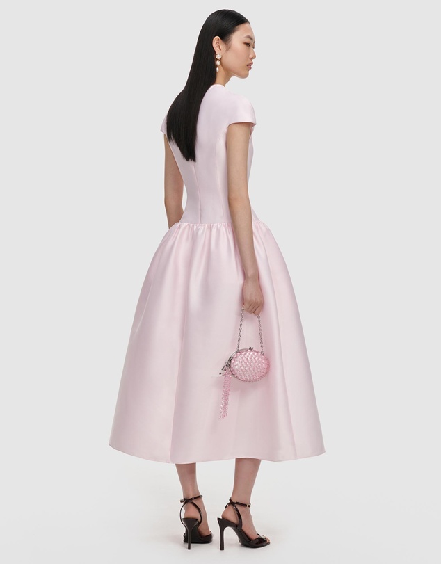 Self Portrait - Taffeta Buttoned Midi Dress
