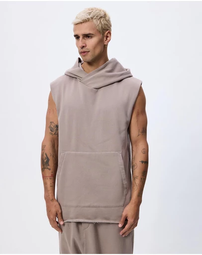 Surrounded By Ghosts - The Anandite French Terry Sleeveless Hoodie