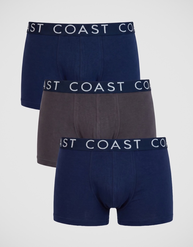 Coast Clothing - Cotton Stretch Boxer Brief 3 Pack in Multi
