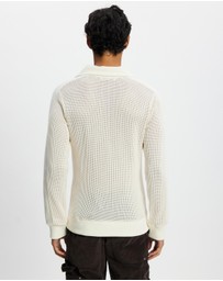 Wales Bonner - Cotton Mesh Jersey Song Jersey Top