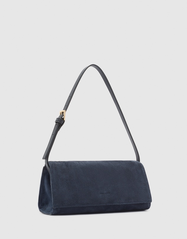 Nakedvice - The Phoebe Navy Suede Bag