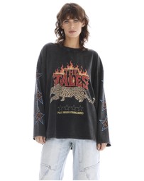 THE TALES - Heart Back Lace Long Sleeve Tee