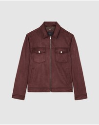 Politix - Reece Faux Suede Trucker Jacket
