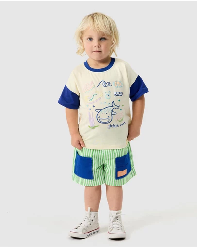Goldie + Ace - Jersey Oversized Tee - ICONIC EXCLUSIVE - Babies-Kids