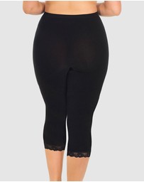 B Free Intimate Apparel - Anti Chafing High Rise 3/4 Cotton Leggings