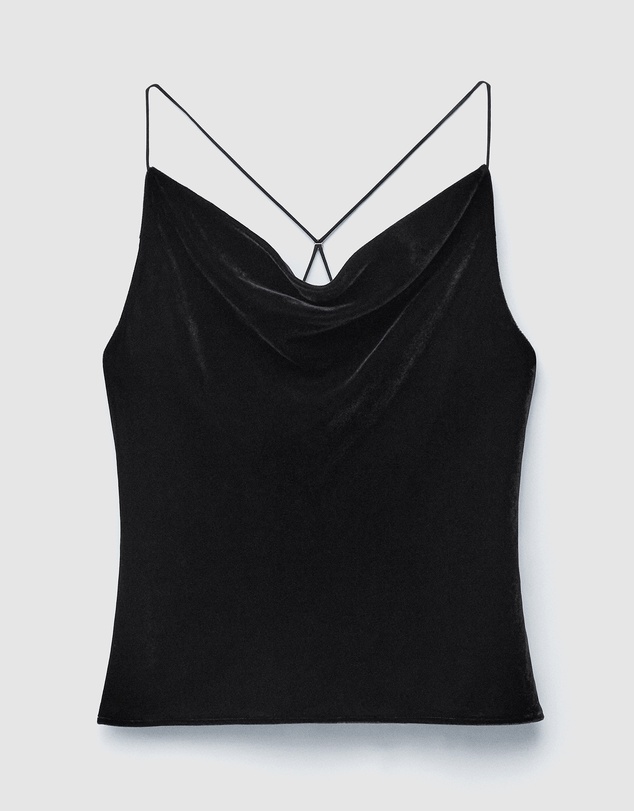 & Other Stories - Strappy Velvet Top