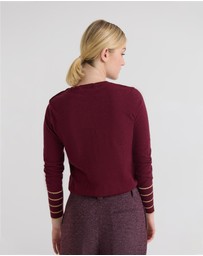 Oxford - Raven Metallic Stripe Knit