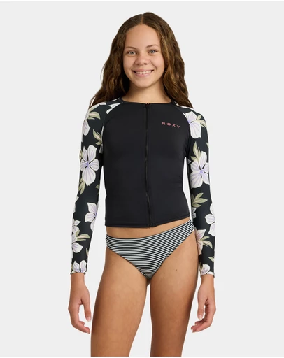 Roxy - Girls 8 to 16 Of The Pacifc Long Sleeve Rashguard