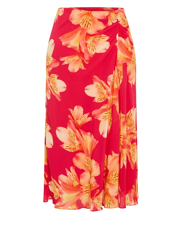 City Chic - Soiree Print Maxi Skirt