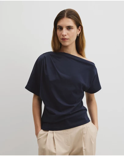 Country Road - Australian Cotton One Shoulder T-shirt