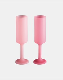 porter green - seff | silicone unbreakable champagne flutes