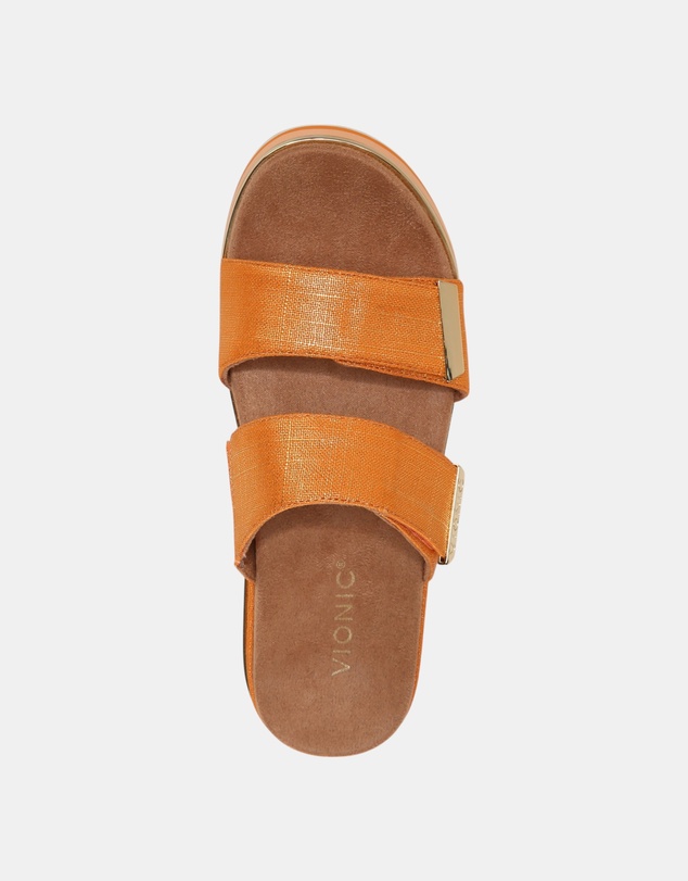 Vionic - Brandie Flatform Slide - Marmalade Metallic