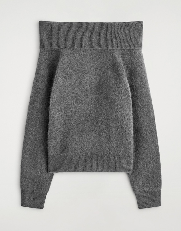 COS - Off-The-Shoulder Merino Wool Jumper