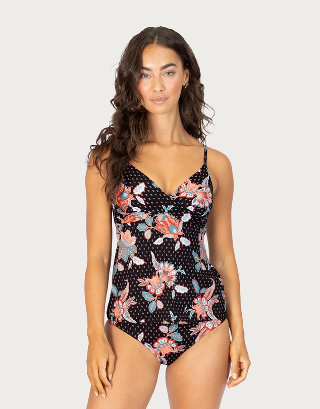 Baku Swimwear - Spice Temple Multi Fit Wrap Singlet Top