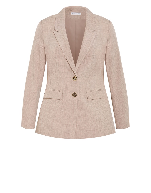 City Chic - Plus size Luci Blazer - latte
