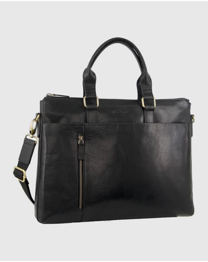 Pierre Cardin - Leather Laptop Briefcase