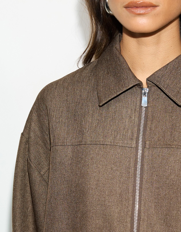 Dazie - Alexis Woven Bomber Jacket