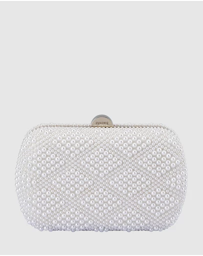 Olga Berg - Claire Faux Pearl Clutch