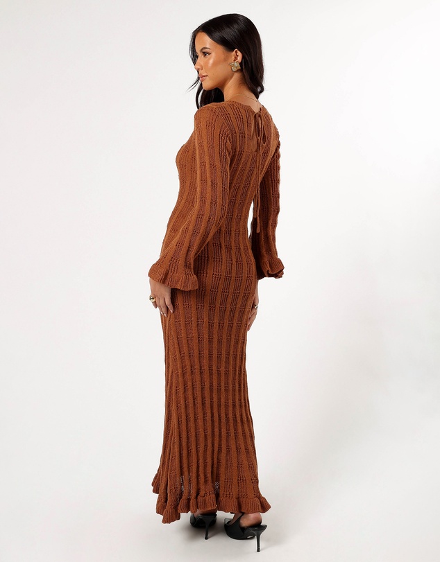 Petal & Pup - Colter Long Sleeve Maxi Dress - Bronze