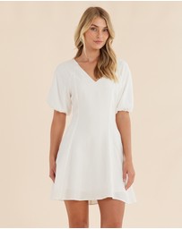 Amelius - Auguste Puff Sleeve Mini Dress