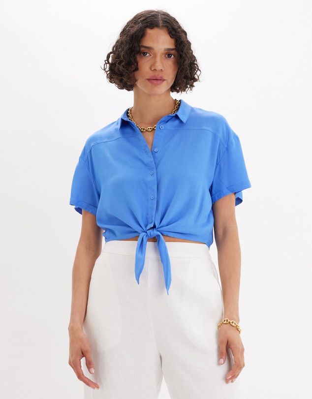 Amelius - Amabel Short Sleeve Crop Shirt