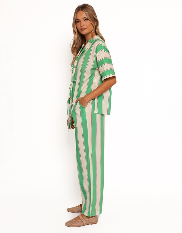 Petal & Pup - Shailene Pant - Green Stripe