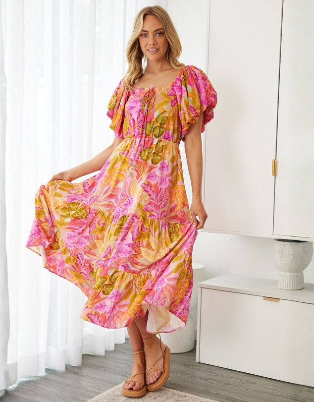 Esther & Co - Axelle Dress - Sunset Print