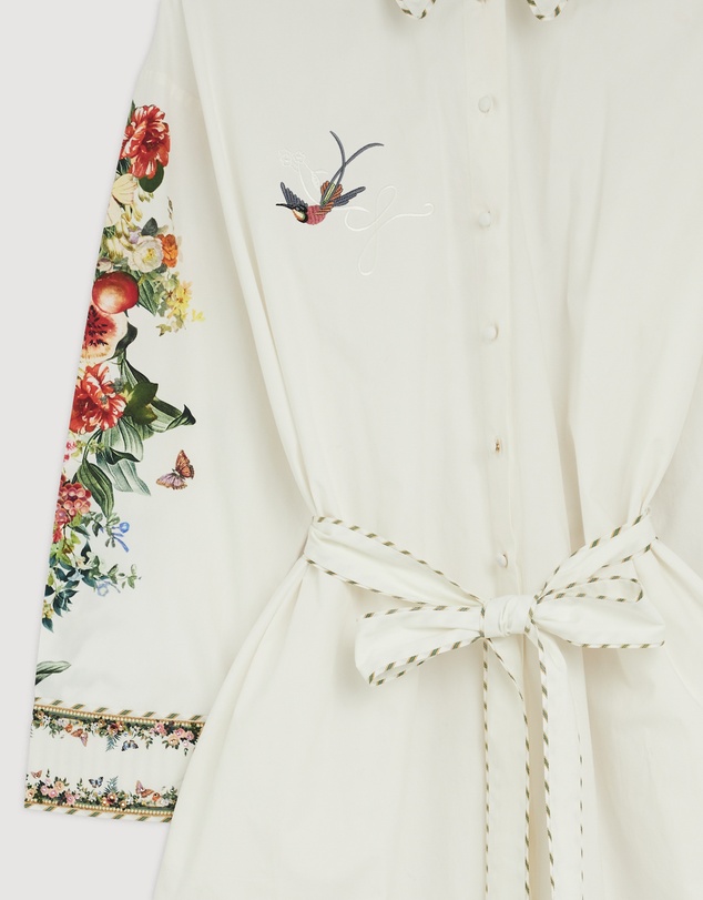 Revibe - Repaired Camilla Shirt Dress With Back Button Detail - AU 12