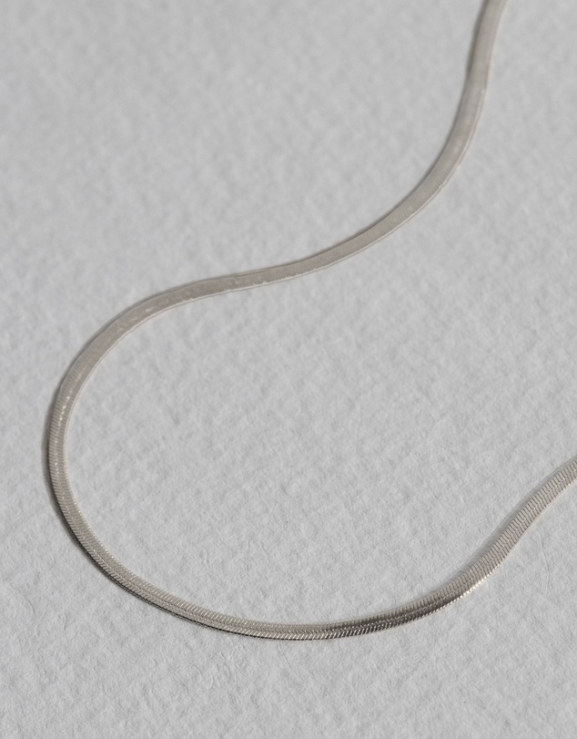 SAINT VALENTINE - Sphinx 3mm Snake Chain Necklace - Silver