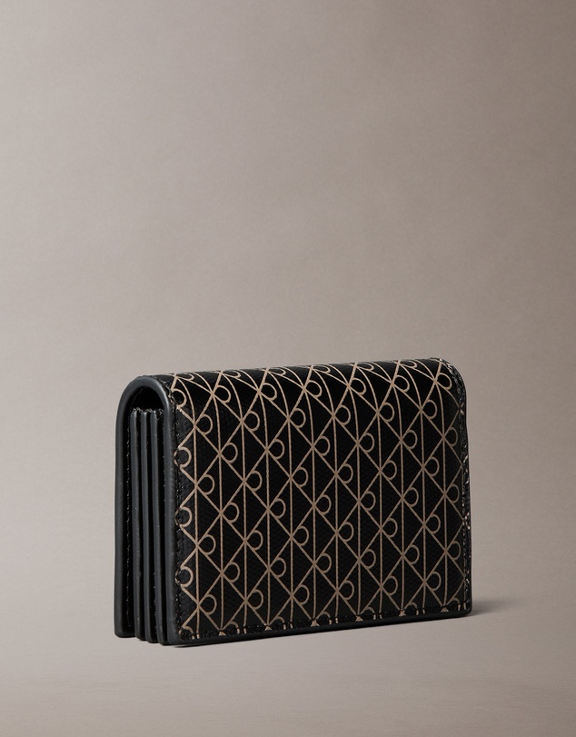 Calvin Klein - Allover Monogram Logo Accordion Card Case
