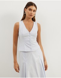Atmos&Here - Maren Cotton Tie Back Vest Top