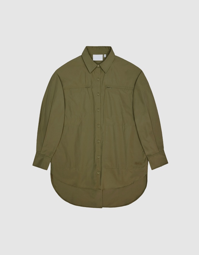 RAINS - Light Woven Long Sleeve W Shirt Moss
