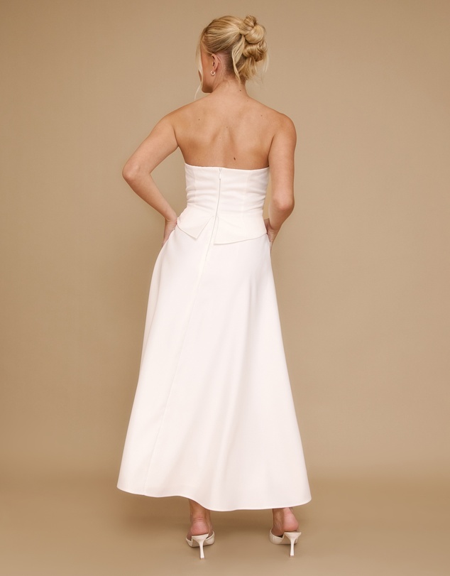 Six Stories - Satin Corset Midi Dress