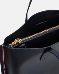 Tommy Hilfiger - Monogram Signature Trim Satchel