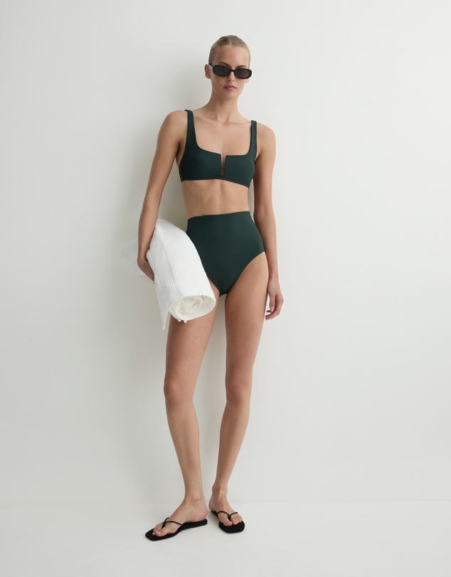 BONDI BORN - Clio Bikini Top - Forest (Sculpteur®)