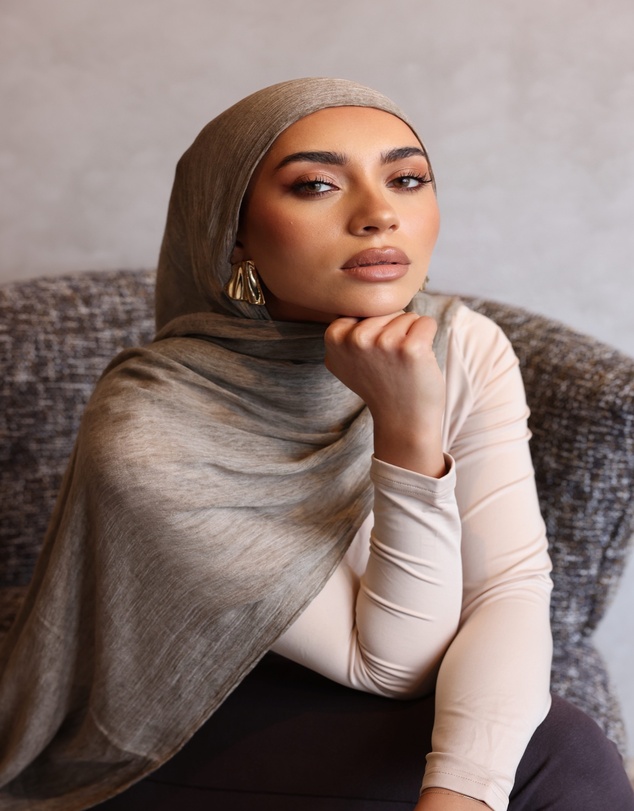 Mod Squad - Textured Hijab- Almond