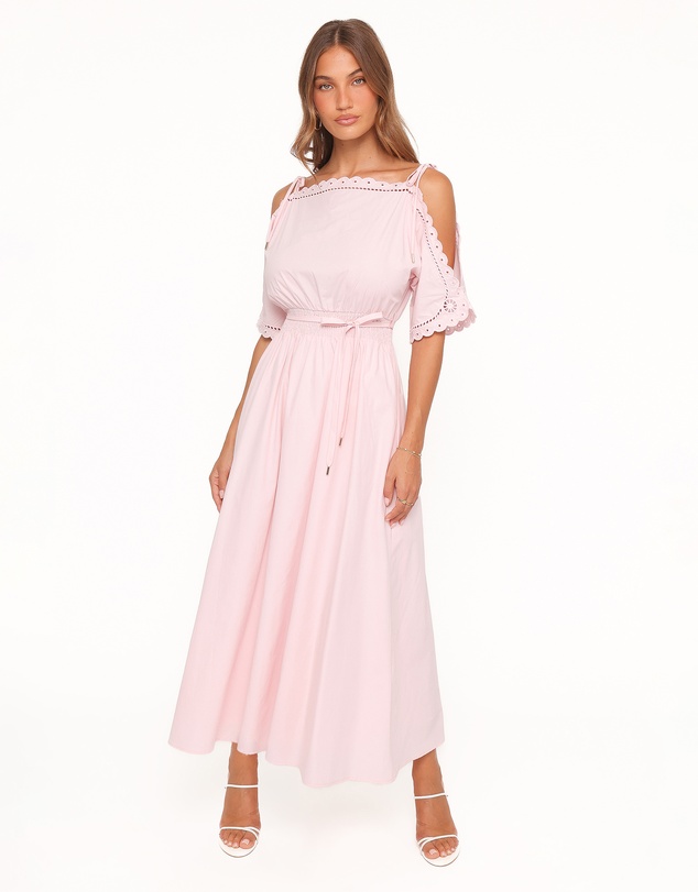Petal & Pup - Nellie Midi Dress - Petal Pink